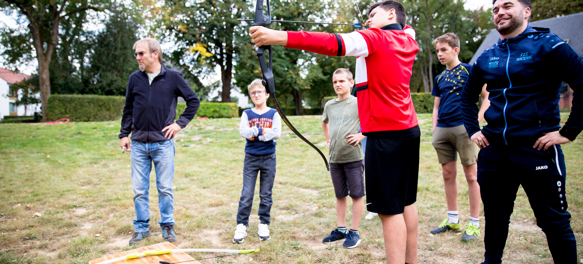 activité tir à l'arc à flèches