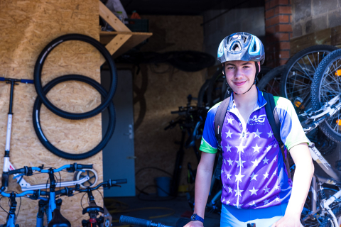 Activité sportive, vélos au Coga.