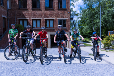 Activité sportive, vélos au Coga.