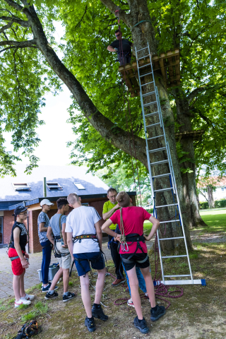 Activité sport acrobranche au Baucory