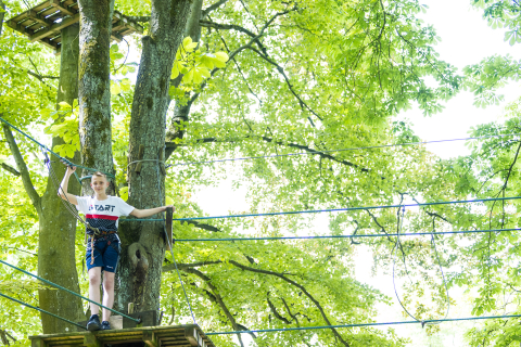 Activité sport acrobranche au Baucory