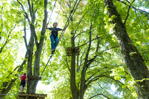 Activité sport acrobranche au Baucory
