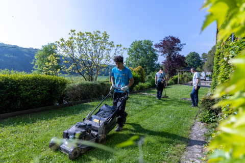 Chantier école jardin au Coga